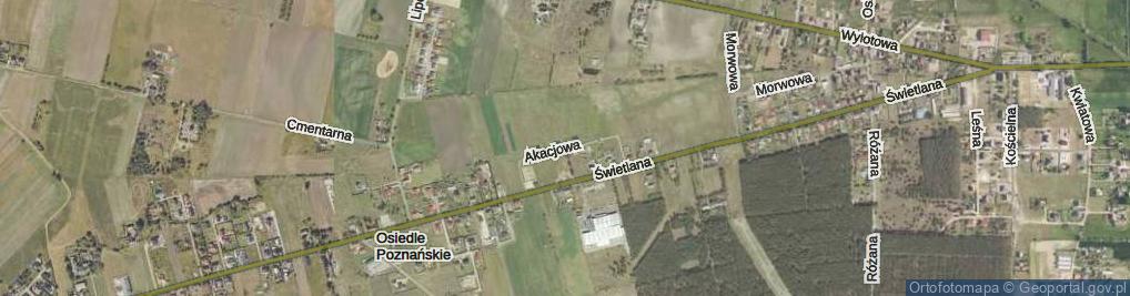 Zdjęcie satelitarne Akacjowa ul.